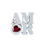 Decoração Palavra AMOR com Coração – Presente Romântico e Criativo para Casais - imagem 1