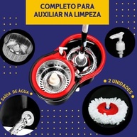 Mop Giratório com Cesto em Inox, 2 Refis e Dispenser de Sabão - Limpeza Inteligente e Eficiente - imagem 3