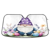 Protetor de Para-brisa com Design de Gnome - Cobertura Térmica Dobrável com Bloqueio UV para Carros - imagem 2
