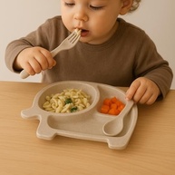 Kit Prato Infantil com Colher e Garfo - Estimule a Autonomia nas Refeições com Design Divertido - imagem 5