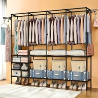 Arara Sapateira Cabideiro Multiuso com 4 Colunas e 10 Prateleiras – Organize Roupas e Sapatos com Estilo e Praticidade - imagem 2