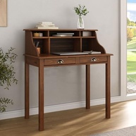 Escrivaninha Vintage 90cm com 6 Nichos - Design Compacto e Ergonômico para Home Office - imagem 4