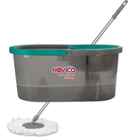 Noviça Mop Balde Compacto 10L com Torção e Microfibra - Sistema de Limpeza Eficiente - imagem 4