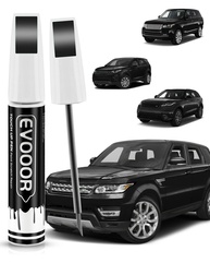 Tinta de retoque Santorini preta (820/1AG/PAB) compatível com Land Rover Exact Match 2 em 1 tinta de retoque para reparo de lascas e cortes com 2 microaplicadores descartáveis - imagem 1