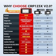 Scanner Automotivo LAUNCH CRP123X V2.0: Diagnóstico Completo com Atualização Vitalícia Gratuita 2025 - imagem 5