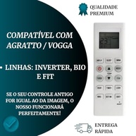 Controle Remoto Universal para Ar Condicionado Agratto Vogga – Compatível com Linhas Inverter Bio e Fiit - imagem 3