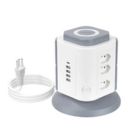 Torre de Tomadas 9+4+1 USB Rápido: Potencialize sua Conexão com Segurança e Estilo - imagem 1