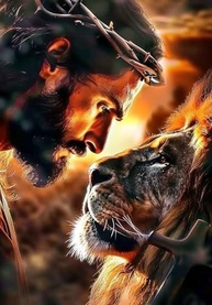 Conjunto de Pintura de Diamante 5D Jesus com Cruz de Leão - Arte por Números com Broca Completa - imagem 2