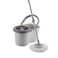 Mop Giratório Inox Menalux com Refil Extra de Microfibra Cinza - Limpeza Prática e Sem Contato - imagem 2