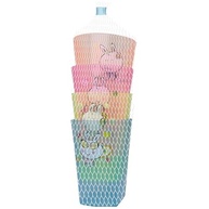 Copinho com Canudo Multicor da Asa do Brasil – 4 Unidades Práticas para Bebidas Refrescantes - imagem 3