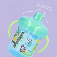 Copo Infantil Naroote com Desenho de Animal - 260ml Azul, à Prova de Vazamento, Sem BPA - imagem 5