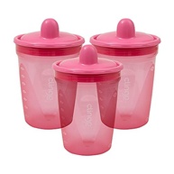 Copos de Transição Colors Rosa - Kit com 3 Unidades da Clingo | Seguro, Livre de BPA e Ideal para Crianças - imagem 2