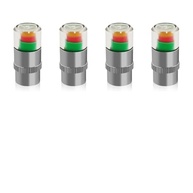Kit 4 Tampas Monitor de Pressão de Pneu 36PSI 2.4 Bar com Alerta Visual 3 Cores - imagem 2