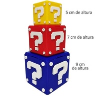 Kit Cubos 3D Mario - Decoração Geek com Estilo Retrô para Armazenamento e Organização - imagem 5