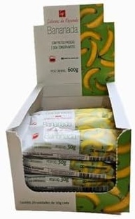 Bananada display 30g Sabores da Fazenda, caixa com 20 unidades. - imagem 2