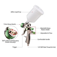 Pulverizador de Tinta HVLP Profissional 1,3mm - Spray Pneumático com Controle de Fluxo e Bico Interchangeável - imagem 4