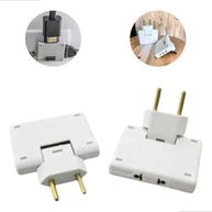 Adaptador de Tomada Articulado Universal Branco: 3 Saídas Bivolt 10A com Pinos de Latão - imagem 4