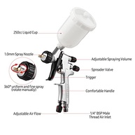 Tomshin HVLP 1.0mm - Pistola de Pulverização Portátil com 360° de Rotação - imagem 4