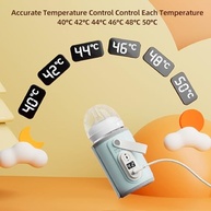 ZJchao Aquecedor de Mamadeiras com 6 Temperaturas Ajustáveis e Display Digital - Ideal para Alimentação Noturna - imagem 3