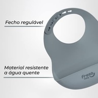Babador de Silicone Freso Baby - Impermeável, com Bolso e Fecho Ajustável para Bebês - imagem 5