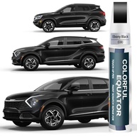 Tinta de Retoque Preto Ébano para Kia - Caneta de Pintura Automotiva 2 em 1 com Removedor de Arranhões - imagem 2