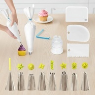 Conjunto de Sacos de Confeitar Anti-Explosão 31cm com 14 Pontas - Kit Completo para Decoração de Bolos e Sobremesas - imagem 2