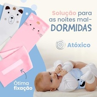Faixa Térmica para Cólica de Bebê com Ervas Naturais - Alívio Rápido para Gases e Dor de Barriga (Azul) - imagem 5