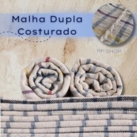 Kit com 10 Panos de Chão Algodão Malha Dupla 43x68cm - Alta Absorção e Durabilidade para Limpeza Doméstica e Profissional - imagem 3