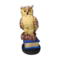 Estátua de Coruja em Resina com Livros - Decoração Inteligente e Simbólica - imagem 3