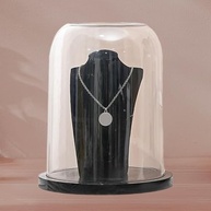 Vitrine Cúpula de Vidro Transparente 26x31cm: Exponha Joias e Tesouros com Elegância - imagem 3
