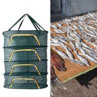 Rack de Secagem Suspensa 4 Camadas com Zíper em Forma de U - Malha Fina Resistente para Ervas, Frutas e Roupas - imagem 4