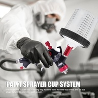 Forros Descartáveis para Copos de Pulverizador de Tinta com Tampa - 40 Unidades Anti-Vazamento para Epóxi e Primer Automotivo - imagem 4
