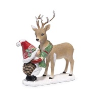 Gnomo e Rena de Natal Hodao - Decoração Resinosa para Casa com Estilo Nórdico Encantador - imagem 5