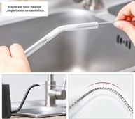 Escova de Limpeza de Canudo com Cerdas de Nylon e Haste de Aço Inox Flexível 20cm - Ideal para Peças Finais e Tubos - imagem 4