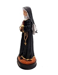 Imagem de Santa Rita de Cássia em Resina 20 cm - Escultura Católica com Detalhes Manuais - imagem 5