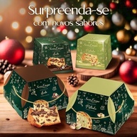 Panettone com Gotas de Choco e rech. de Brigadeiro de Pistache - imagem 2