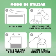 Coletor de Leite Materno Ergonômico com 10 Saquinhos para Congelamento - Seguro, Prático e Confortável - imagem 5