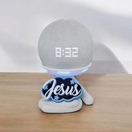 Suporte Alexa Echo Dot 3, 4 e 5 com Design Exclusivo Robert Jesus - Decoração e Organização para Mesa - imagem 2