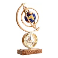 com-decoracao-para-estatua-luxo-de-relogio-marmore-vintage-globo-e-de-a-ornamento-terrestre-a