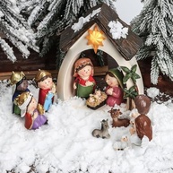 Conjunto de Presépio Infantil 12 Peças com LED - Decoração Natalina para Crianças - imagem 4