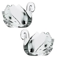 Kit com 2 Esculturas de Cisne em Vidro - 12cm - Decoração Elegante e Sofisticada - imagem 2
