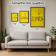 Quadro Decorativo Inspira Não Pira com Moldura Luminosa - Frase Motivacional e Humorística para Sala, Quarto e Escritório - imagem 3