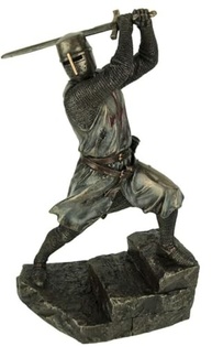 Cavaleiro Medieval Templário com Espada - Figura Detalhada Veronese 77519 - imagem 5