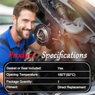 Termostato do Motor com Junta 90916-03075 - Compatível com Toyota 4Runner, Tacoma, Tundra e Outros Modelos - imagem 5