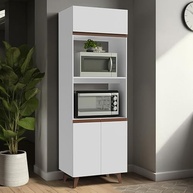 Torre Quente Madesa Reims 70 cm – 3 Portas Modernas em Branco | Organize com Estilo e Funcionalidade - imagem 2