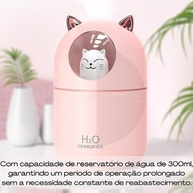 Difusor de Aromas com Design de Gatinho - 300ml | Umidifica e Decora com Estilo - imagem 5