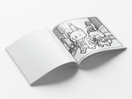 Cute & Comfy: Livro de Colorir Adulto Anti-Stress com 24 Ilustrações e 12 Marcadores - imagem 4