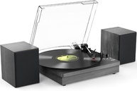 Toca-Discos VEDO Retro com Bluetooth e USB: Reviva o Vinil com Estilo! - imagem 2
