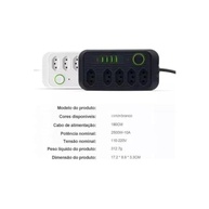 Filtro de Linha Clamper: Potência e Segurança com 5 Tomadas + 4 USB + 1 USB-C (Bivolt 2500W) - imagem 3