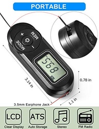 Rádio Portátil ZHIWHIS: Som Estéreo Digital FM com Melhor Recepção e Design de Bolso - imagem 4